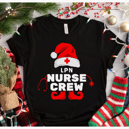 Camiseta Enfermeira de Natal Enfermeira de Elf LPN
