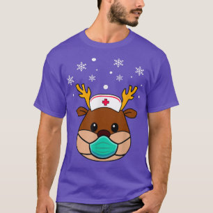 Camiseta Enfermeira de Natal Enfermeira Enfermeira Esfrega