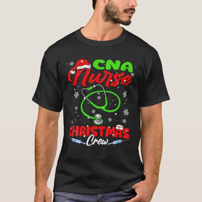 Camiseta Enfermeira de Natal Enfermeira Papais noeis Enferm (Frente)