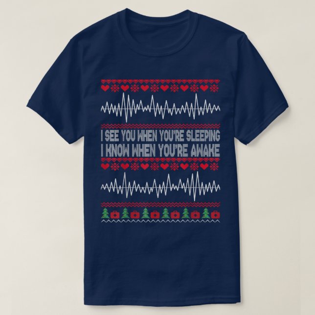 Camiseta Enfermeira de Natal Feia Médica (Frente do Design)