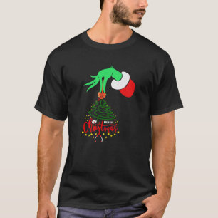 Camiseta Enfermeira de Natal Feliz Stethoscope Árvore de Na