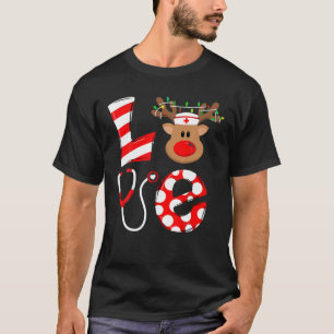 Camiseta Enfermeira de Natal Love NICU RN ER Papais noeis R