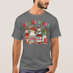 Camiseta Enfermeira de Natal Peppermint Mocha Propofol UTI