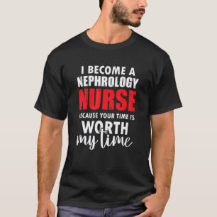 Camiseta Enfermeira de Nefrologia Digna Enfermagem de Diáli
