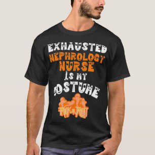 Camiseta Enfermeira de Nefrologia Halloween Figurume Rim Ca