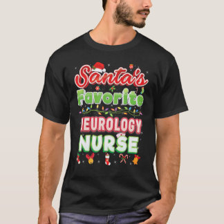 Camiseta Enfermeira de Neurologia Favorita do Papai Noel Ch