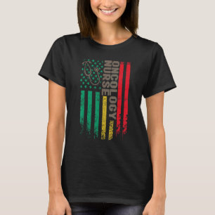Camiseta enfermeira de oncologia bandeira americana enferme