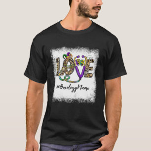 Camiseta Enfermeira de Oncologia de Amor de Leopardo Enferm