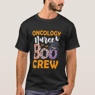 Camiseta Enfermeira de Oncologia Equipe Boo Assustador Boo 