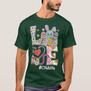 Camiseta Enfermeira de páscoa ama Bunnies Stetoscope Vida d