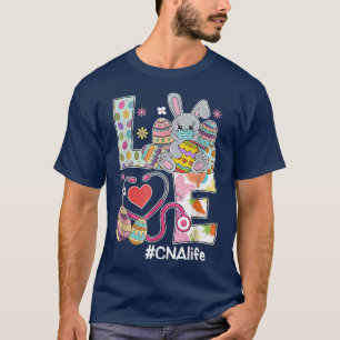 Camiseta Enfermeira de páscoa ama Bunnies Stetoscope Vida d