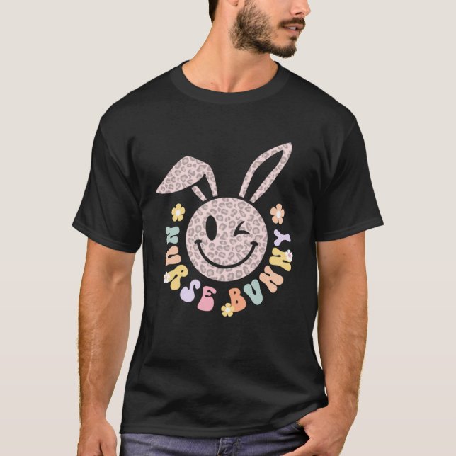 Camiseta Enfermeira de Páscoa bonita Enfermeira coelheira o (Frente)