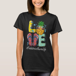 Camiseta Enfermeira de Pediatria Olá Verão Feliz Último Dia