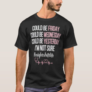 Camiseta Enfermeira de Plantão Noturno Apreciação de Enferm