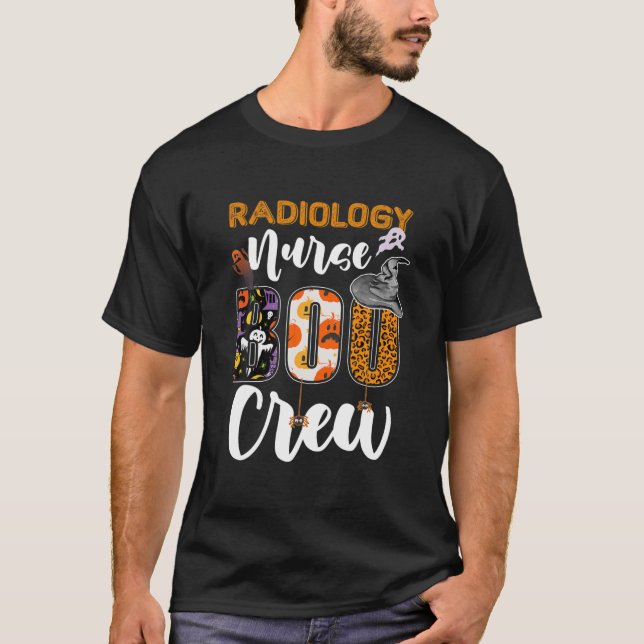Camiseta Enfermeira de Radiologia Boo Crew Funny RN Hallowe (Frente)