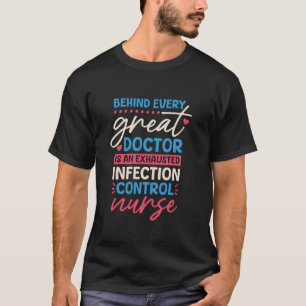 Camiseta Enfermeira de RN por trás de cada grande médico, c