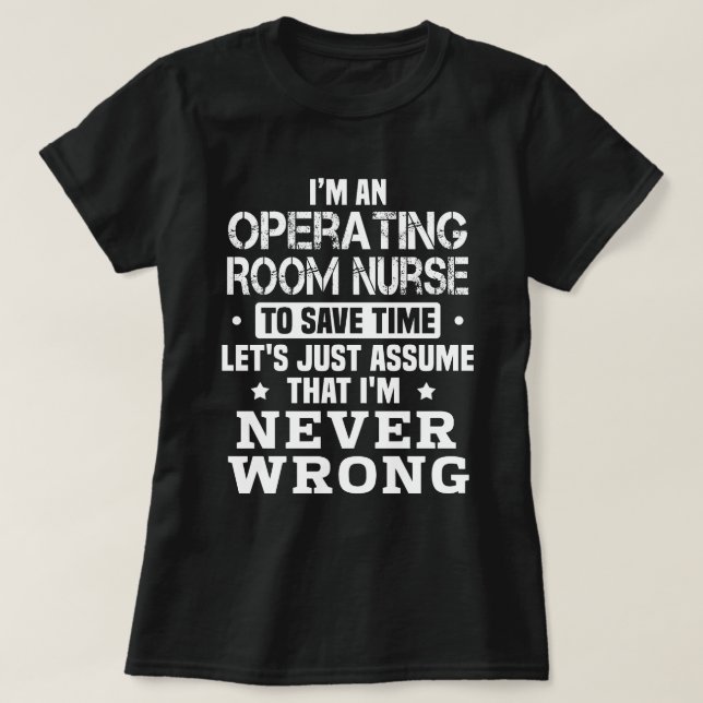 Camiseta Enfermeira de Sala de Operação (Frente do Design)