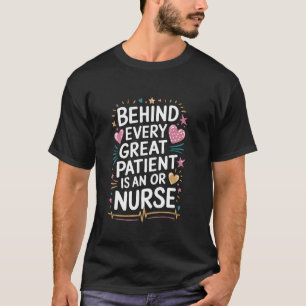 Camiseta Enfermeira de Sala de Operações Médicas Projeto pa