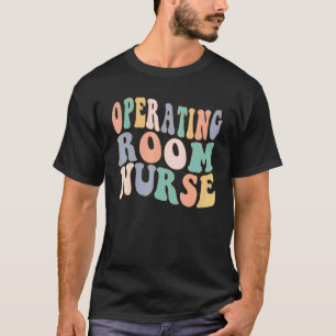 Camiseta Enfermeira de Sala de Operações Vintage Retro Ou E