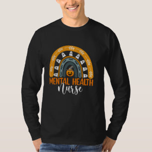 Camiseta Enfermeira de Saúde Mental Custo de Abóbora do Arc