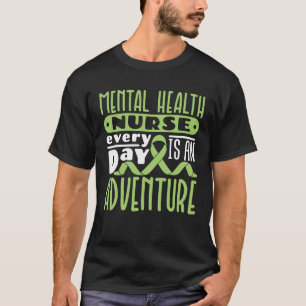 Camiseta Enfermeira de Saúde Mental Todos os dias é uma ave