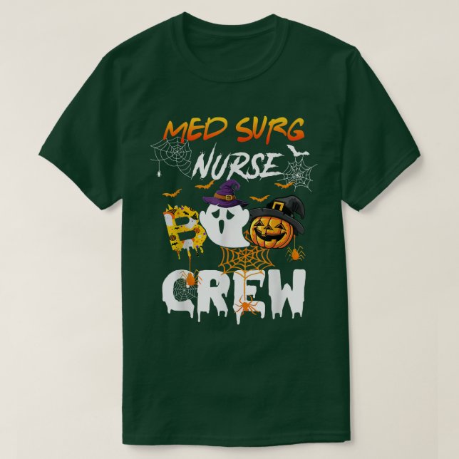 Camiseta Enfermeira de Surg Boo Crew RN Bitcurrency Ghost W (Frente do Design)