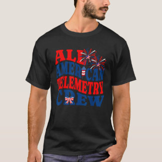 Camiseta Enfermeira de telemetria 4 de julho Enfermeira car