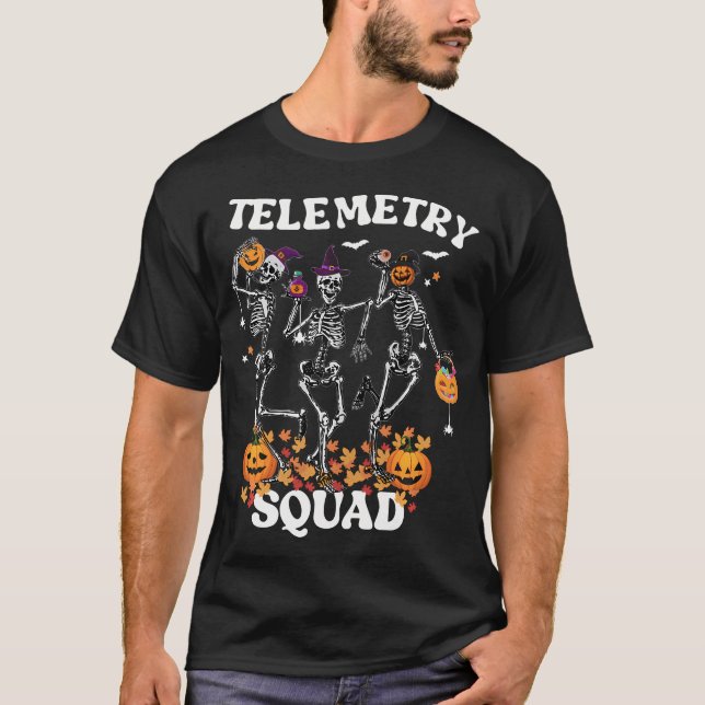 Camiseta Enfermeira de Telemetria Enfermeira Médica Esquadr (Frente)
