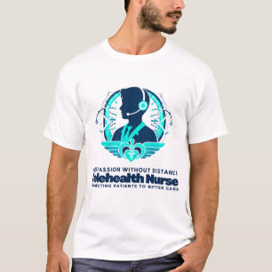 Camiseta Enfermeira de Telessaúde Compaixão Sem Distância