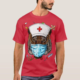 Camiseta Enfermeira de Tiger RN Engraçada ER Enfermagem Gra