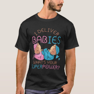 Camiseta Enfermeira de Trabalho da Sala de Entrega Doula Mi