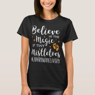 Camiseta Enfermeira de Trabalho e Entrega, acredite na magi