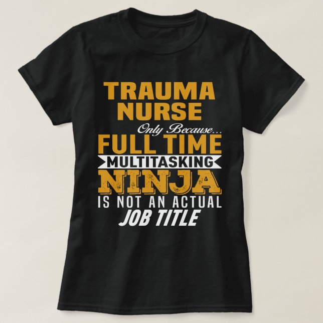 Camiseta Enfermeira de Trauma (Frente do Design)