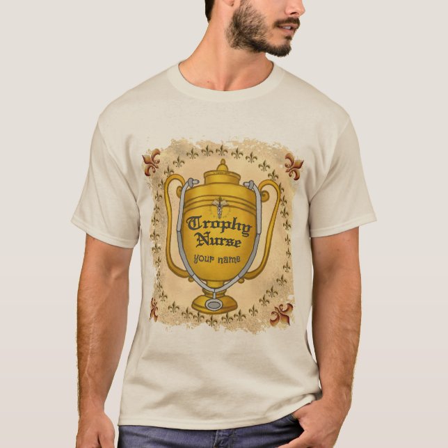 Camiseta enfermeira de troféus (Frente)