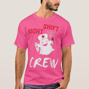Camiseta Enfermeira de Tropas Noturnas de Equipe Halloween