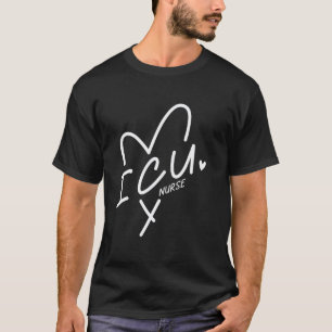 Camiseta Enfermeira de UTI Coração Batimentos Amor Presente