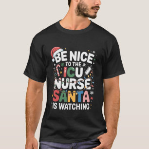 Camiseta Enfermeira de UTI engraçada Natal Enfermeira de Cu