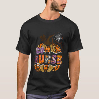 Camiseta Enfermeira de UTI Fantasia de Abóbora de Halloween
