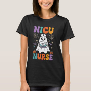 Camiseta Enfermeira de UTI Neonatal Halloween Engraçado