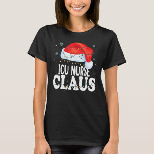 Camiseta Enfermeira de UTI Papai Noel Natal Roupa de Natal