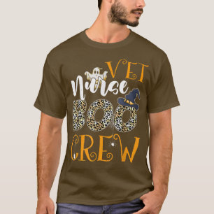 Camiseta Enfermeira de VET Boo Crew Spooky Halloween Boo Cu