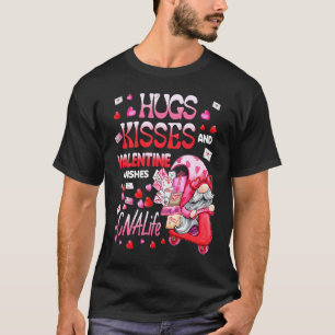 Camiseta Enfermeira de Vida Gnomo Bonito da CNA Abraços Dia