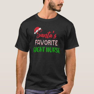Camiseta Enfermeira de Voo Favorita do Papai Noel Natal