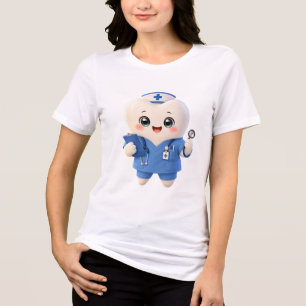 Camiseta Enfermeira Dentinho Fofo Presente Odont