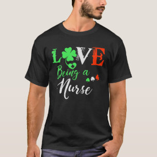 Camiseta Enfermeira Dia de São Patrício As Mulheres Adora