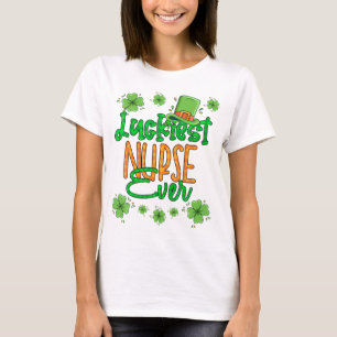 Camiseta Enfermeira Dia de São Patrício Enfermeira Mais Sor