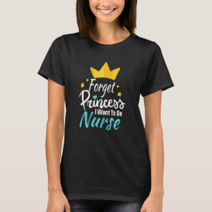 Camiseta Enfermeira Dia Médico Meninas Pequenas Princesa Fu