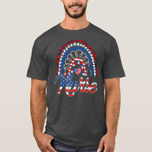 Camiseta Enfermeira Divertida Estetoscópio Bandeira America