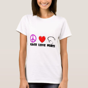Camiseta Enfermeira do amor da paz