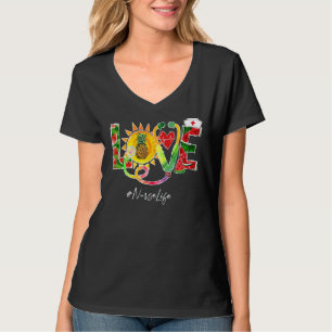 Camiseta Enfermeira do Amor fora de serviço Melancia Abacax